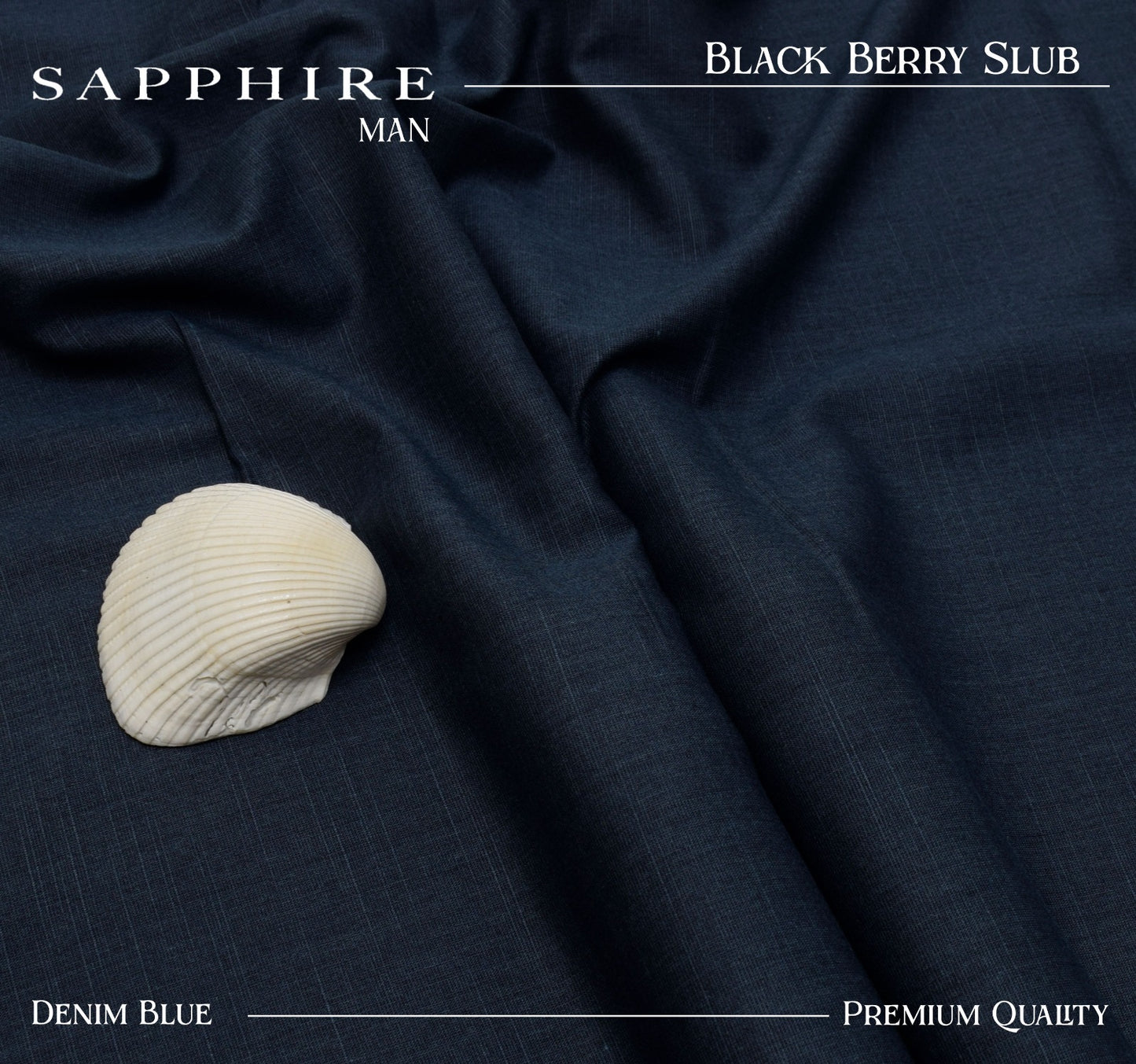 SAPPHIRE MAN SLUB WASH N WEAR